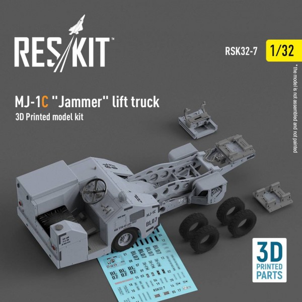 RSK32-0007   MJ-1C «Jammer» lift truck  (3D Printed model kit) (1/32) (thumb79468)