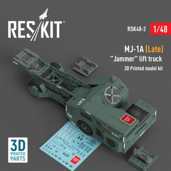 RSK48-0002   MJ-1A (Late) «Jammer» lift truck  (3D Printed model kit) (1/48) (thumb79514)