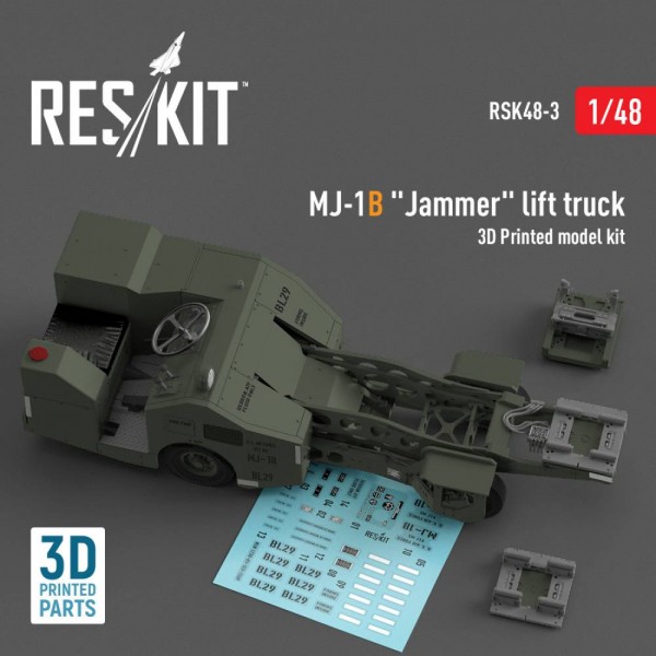 RSK48-0003   MJ-1B «Jammer» lift truck  (3D Printed model kit) (1/48) (thumb79517)