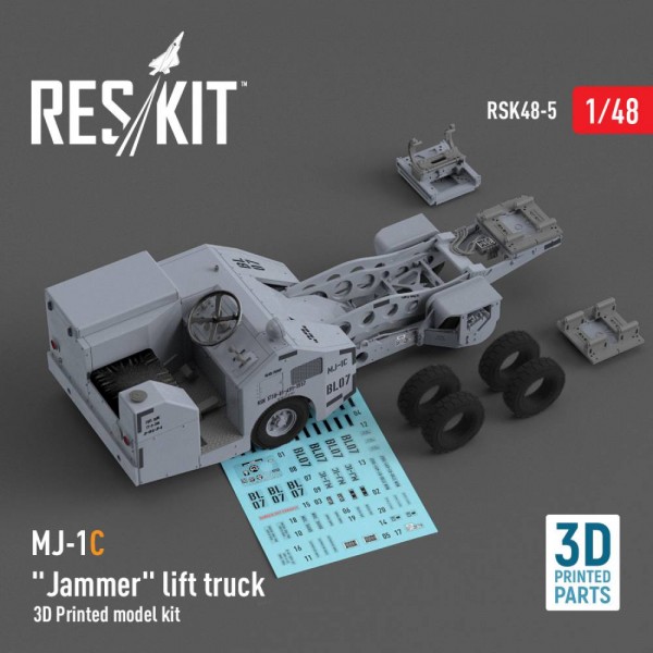 RSK48-0005   MJ-1C «Jammer» lift truck  (3D Printed model kit) (1/48) (thumb79523)