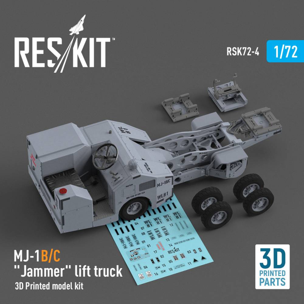 RSK72-0004 MJ-1B/C «Jammer» lift truck (3D Printed model kit) (1/72) |  MAKSSHOP