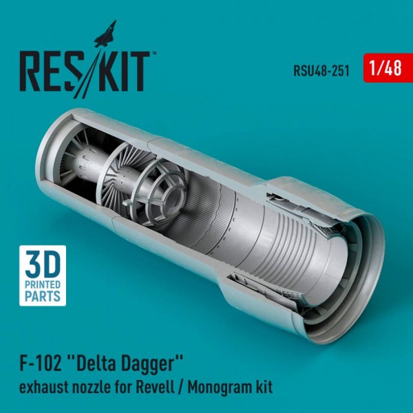 RSU48-0251   F-102 "Delta Dagger" exhaust nozzle for Revell / Monogram kit (3D Printed) (1/48) (thumb79549)