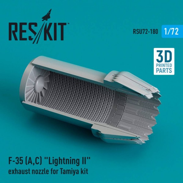 RSU72-0180   F-35 (A,C) "Lightning II" exhaust nozzle for Tamiya kit (3D Printed) (1/72) (thumb79600)