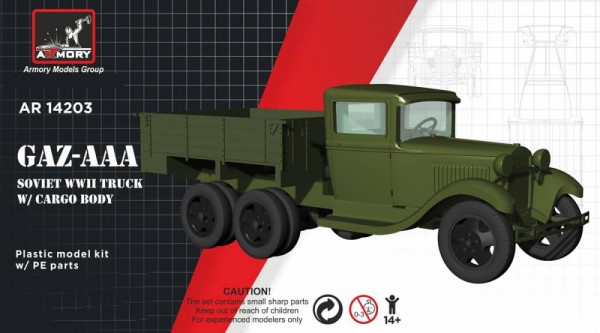AR14203   GAZ-AAA Soviet WWII cargo truck  (1/144) (thumb81134)