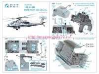 QD35132   3D Декаль интерьера кабины AH-64A (Trumpeter) (attach3 82240)