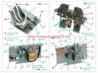 QD48422   3D Декаль интерьера кабины P-47M Thunderbolt (Tamiya) (attach3 81186)