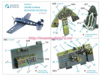 QD48427   3D Декаль интерьера кабины F6F-5 Hellcat (Eduard) (attach3 81191)