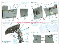 QD48494   3D Декаль интерьера кабины B-26B/C Marauder (ICM) (attach3 82195)