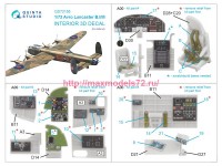 QD72155   3D Декаль интерьера кабины Avro Lancaster B.I/III (Airfix) (attach3 81161)