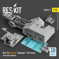 RSK32-0003   MJ-1A (Early) «Jammer» lift truck (3D Printed model kit) (1/32) (attach1 79456)