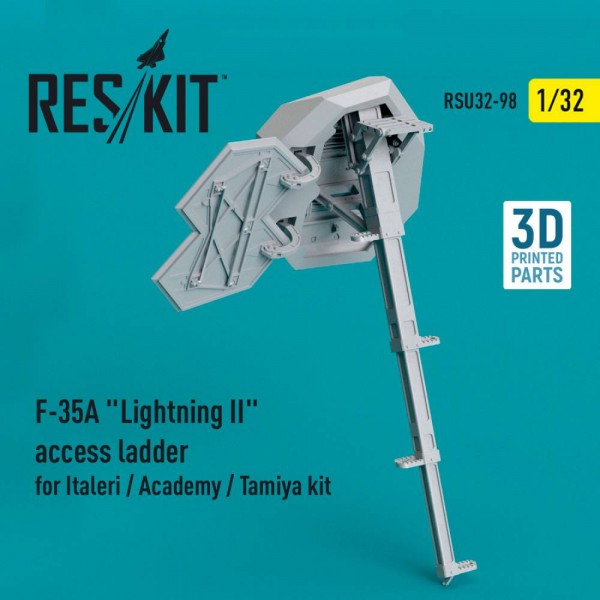 RSU32-0098   F-35A "Lightning II" access ladder for Italeri / Academy / Tamiya kit (3D Printed) (1/32) (thumb79493)