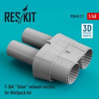 RSU48-0211   T-38A «Talon» exhaust nozzles for Wolfpack kit (3D Printed) (1/48) (attach1 79544)