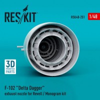 RSU48-0251   F-102 «Delta Dagger» exhaust nozzle for Revell / Monogram kit (3D Printed) (1/48) (attach1 79549)