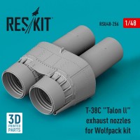 RSU48-0256   T-38C «Talon ll» exhaust nozzles for Wolfpack kit (3D Printed) (1/48) (attach1 79552)