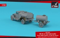 AR14207   BZ-42 Soviet WWII refueler on GAZ-AA chassis w/ 1-axle fuel tank trailer (1/144) (attach2 81142)