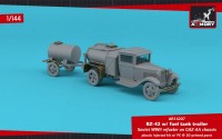 AR14207   BZ-42 Soviet WWII refueler on GAZ-AA chassis w/ 1-axle fuel tank trailer (1/144) (attach1 81142)