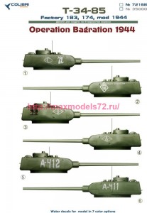 CD72168   Т-34-85 операция Багратион, танки завода 183 и 174 с маркировкой на лето-осень 1944 г. (thumb82434)