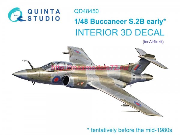 QD48450   3D Декаль интерьера кабины Buccaneer S.2B early (Airfix) (thumb82770)