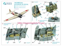 QD48492   3D Декаль интерьера кабины A6M2 Zero производства Mitsubishi (Eduard) (attach3 82783)