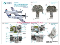 QD48496   3D Декаль интерьера кабины F-82E Twin Mustang (Modelsvit) (attach3 82793)