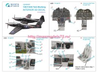 QD48497   3D Декаль интерьера кабины F-82H Twin Mustang (Modelsvit) (attach3 82802)