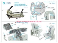 QD48506   3D Декаль интерьера кабины CH-47A (Italeri) (attach3 82833)