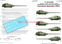 CD72168   Т-34-85 операция Багратион, танки завода 183 и 174 с маркировкой на лето-осень 1944 г. (attach1 82434)