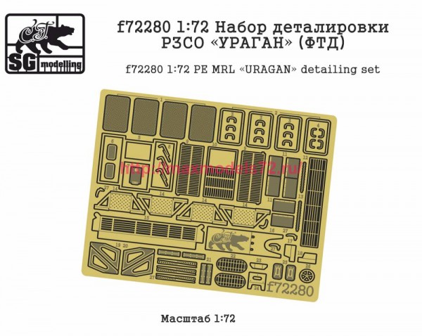 SGf72280 1:72 Набор деталировки РЗСО "УРАГАН" (ФТД) (thumb82498)