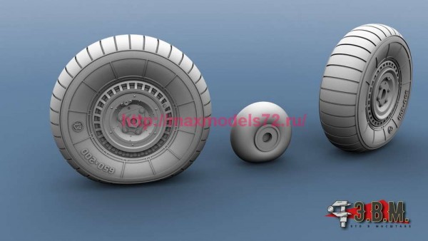 RS48092   ЛаГГ-3 колеса шасси (для грунтовых аэродромов) (thumb85704)