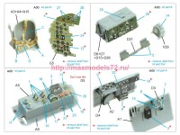 QD32238   3D Декаль интерьера кабины Mitsubishi J2M3/5/6 Raiden (Hasegawa) (attach3 85303)