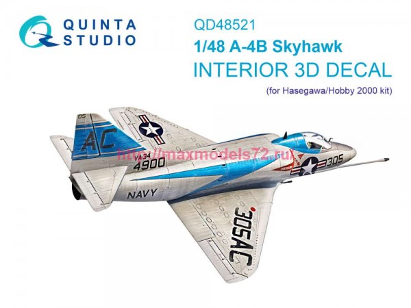 QD48521   3D Декаль интерьера кабины A-4B (Hasegawa/Hobby2000) (thumb86153)