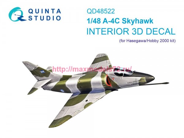 QD48522   3D Декаль интерьера кабины A-4C (Hasegawa/Hobby2000) (thumb86158)