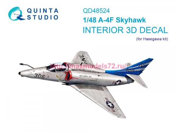 QD48524   3D Декаль интерьера кабины A-4F (Hasegawa/Hobby2000) (thumb86168)