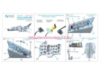 QDS-48480   3D Декаль интерьера кабины Су-17М4/Су-22М4 (Hobby Boss) (малая версия) (attach3 85098)