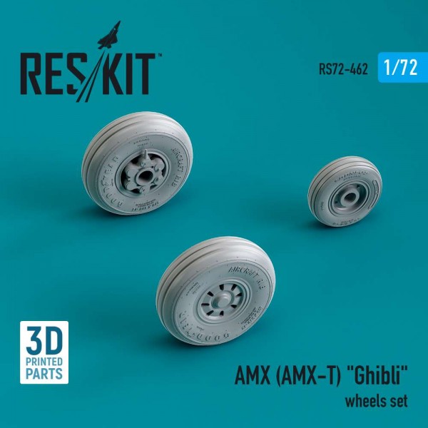 RS72-0462   AMX (AMX-T) "Ghibli" wheels set (3D Printed) (1/72) (thumb83919)