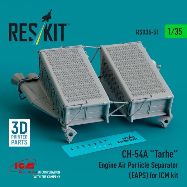 RSU35-0051   CH-54A «Tarhe» Engine Air Particle Separator (EAPS) for ICM kit (3D Printed) (1/35) (thumb84808)