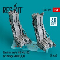 RSU48-0377   Ejection seats MB Mk.10Q for Mirage 2000B,D,N (2 pcs) (3D Printed) (1/48) (thumb83832)