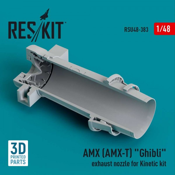 RSU48-0383   AMX (AMX-T) "Ghibli" exhaust nozzle for Kinetic kit (3D Printed) (1/48) (thumb83844)