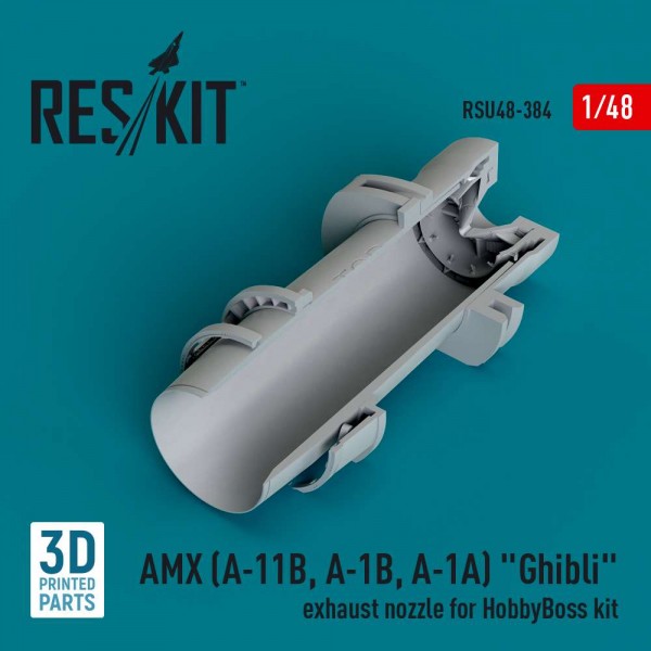 RSU48-0384   AMX (A-11B, A-1B, A-1A) «Ghibli» exhaust nozzle for HobbyBoss kit (3D Printed) (1/48) (thumb83846)