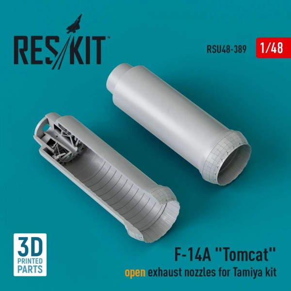 RSU48-0389   F-14A «Tomcat» open exhaust nozzles for Tamiya kit (3D Printed) (1/48) (thumb83852)