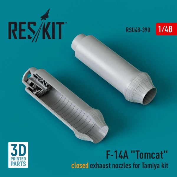 RSU48-0390   F-14A «Tomcat» closed exhaust nozzles for Tamiya kit (3D Printed) (1/48) (thumb83854)