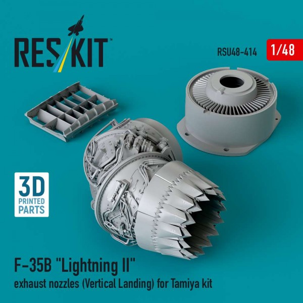 RSU48-0414   ?F-35B "Lightning II" exhaust nozzles (Vertical Landing) for Tamiya kit (3D printed) (1/48) (thumb84916)