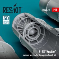 RSU48-0415   B-58 «Hustler» exhaust nozzles for Monogram/Revell  kit (3D Printed) (1/48) (attach1 83882)