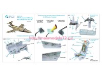 QD72172   3D Декаль интерьера кабины Blackburn Buccanneer S.2B Early (Airfix) (attach3 86088)