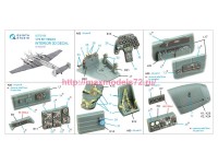 QD72188   3D Декаль интерьера кабины Bf 110G2/4 (Eduard) (attach3 86148)