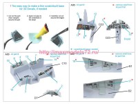 QDS-72172   3D Декаль интерьера кабины Blackburn Buccanneer S.2B Early (Airfix) (малая версия) (attach3 86093)