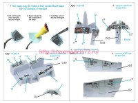 QDS-72173   3D Декаль интерьера кабины Blackburn Buccanneer S.2B Late (Airfix) (малая версия) (attach3 86103)