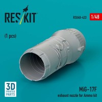 RSU48-0433   MiG-17F exhaust nozzle for Ammo kit (3D Printed) (1/48) (thumb84931)