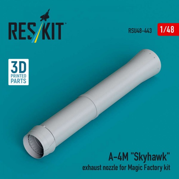 RSU48-0443   A-4M «Skyhawk» exhaust nozzle for Magic Factory kit (3D Printed) (1/48) (thumb84944)