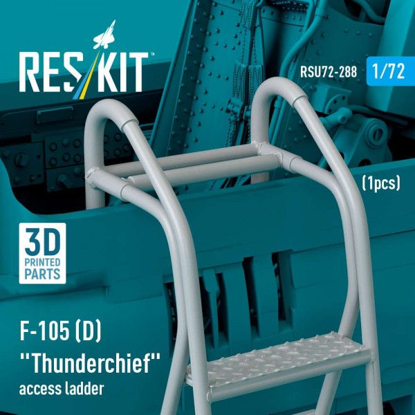 RSU72-0288   F-105D "Thunderchief" access ladder (1 pcs) (3D Printed) (1/72) (thumb84992)